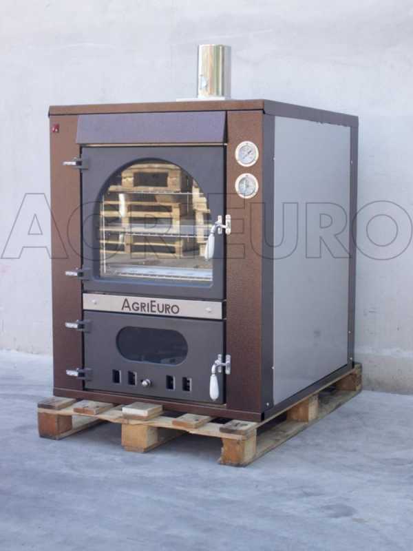 Horno de le&ntilde;a de empotrar Magnus 80 Deluxe INC INOX - Esmalte de cobre