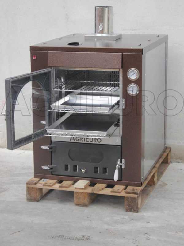 Horno de le&ntilde;a de empotrar Medius 80 Deluxe INC INOX - Esmalte de cobre