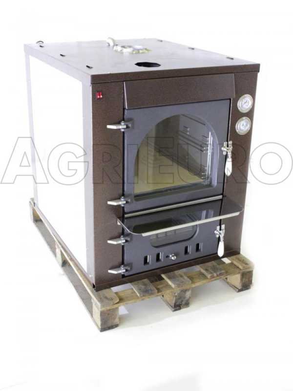 Horno de le&ntilde;a de empotrar Medius 80 Deluxe INC INOX - Esmalte de cobre