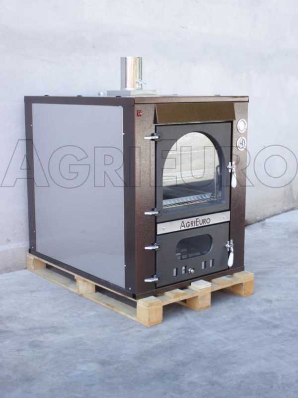 Horno de le&ntilde;a de empotrar Magnus 100 Deluxe INC - Pintura de cobre - Inox