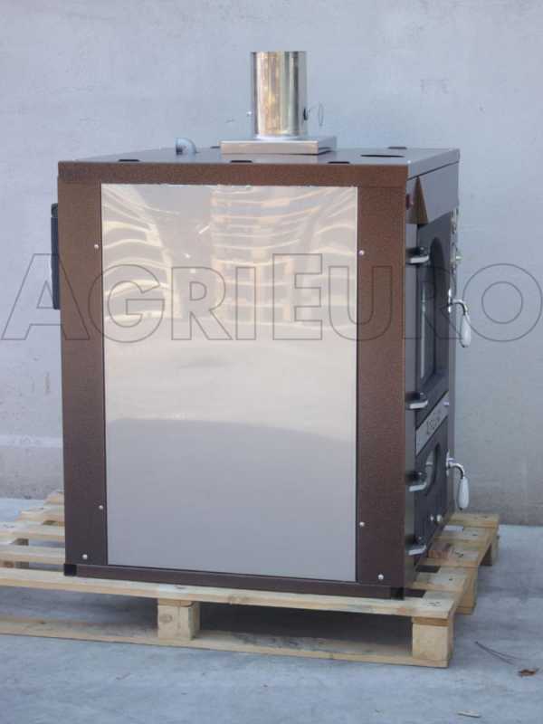 Horno de le&ntilde;a de empotrar Medius 60 Deluxe INC INOX - Esmalte de cobre