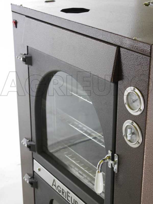 Horno de le&ntilde;a de empotrar Medius 60 Deluxe INC INOX - Esmalte de cobre