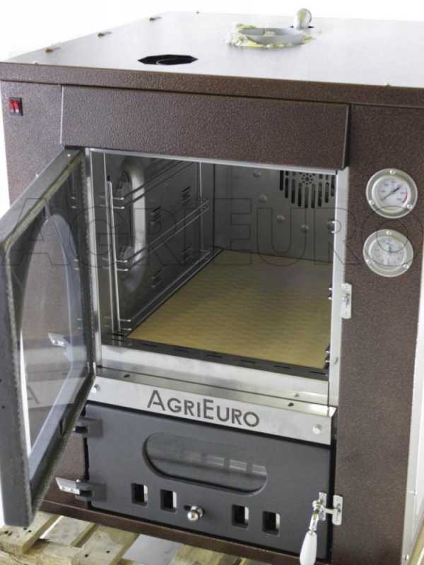 Horno de le&ntilde;a de empotrar Medius 60 Deluxe INC INOX - Esmalte de cobre