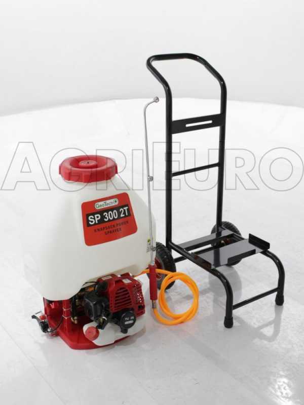GeoTech SP 300 2T - Pulverizador de gasolina - De mochila + carro - 2 tiempos de mezcla