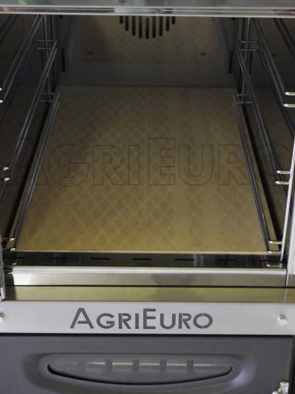 Horno de le&ntilde;a de exterior Medius 80 EXT en acero - Ventilado con techo en INOX