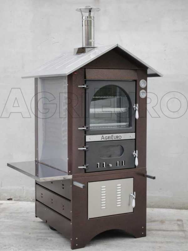 Horno de le&ntilde;a de exterior Magnus 80 Deluxe EXT INOX - Esmalte de cobre