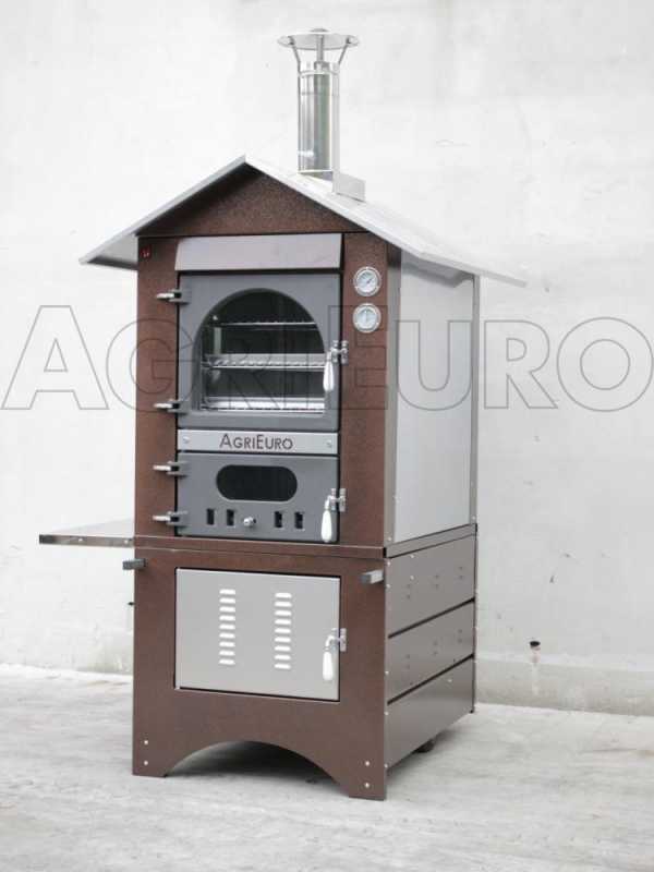 Horno de le&ntilde;a de exterior Medius 80 Deluxe EXT INOX - Esmalte de cobre