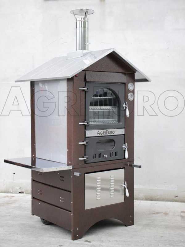 Horno de le&ntilde;a de exterior Medius 60 Deluxe EXT INOX - Esmalte de cobre