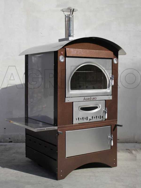 Horno de le&ntilde;a de exterior Maximus 80 Deluxe EXT INOX - Esmalte de cobre