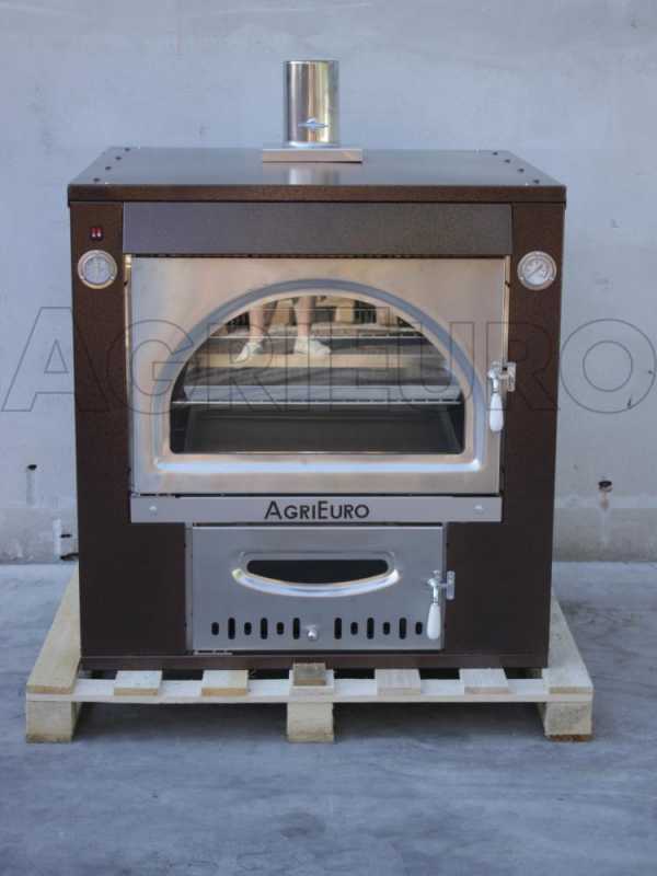 Horno de le&ntilde;a de empotrar Maximus 80 Deluxe INC INOX - Esmalte de cobre