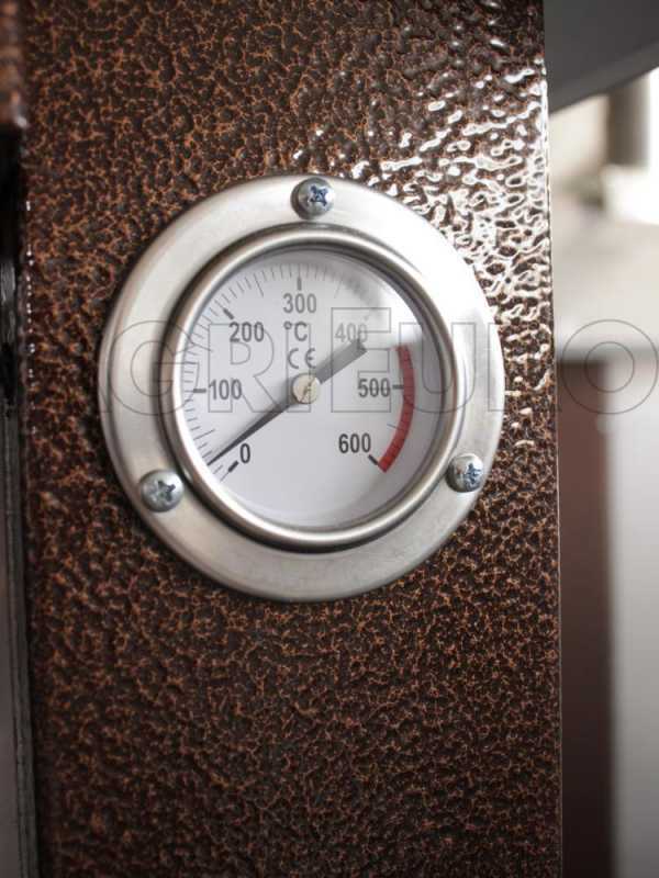 Horno de le&ntilde;a de empotrar Maximus 80 Deluxe INC INOX - Esmalte de cobre