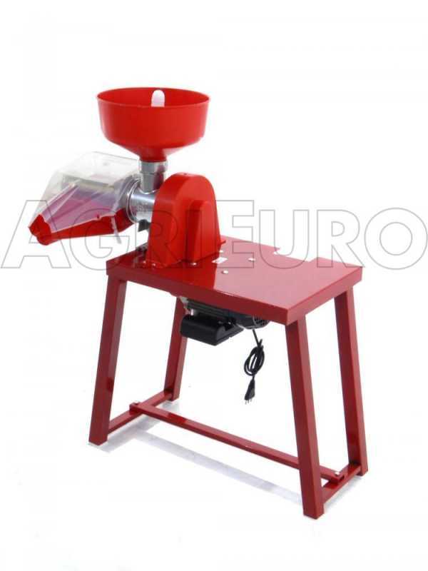 Trituradora de tomate profesional con motor el&eacute;ctrico Palumbo Pavi TS PLAST y banco - 335 W