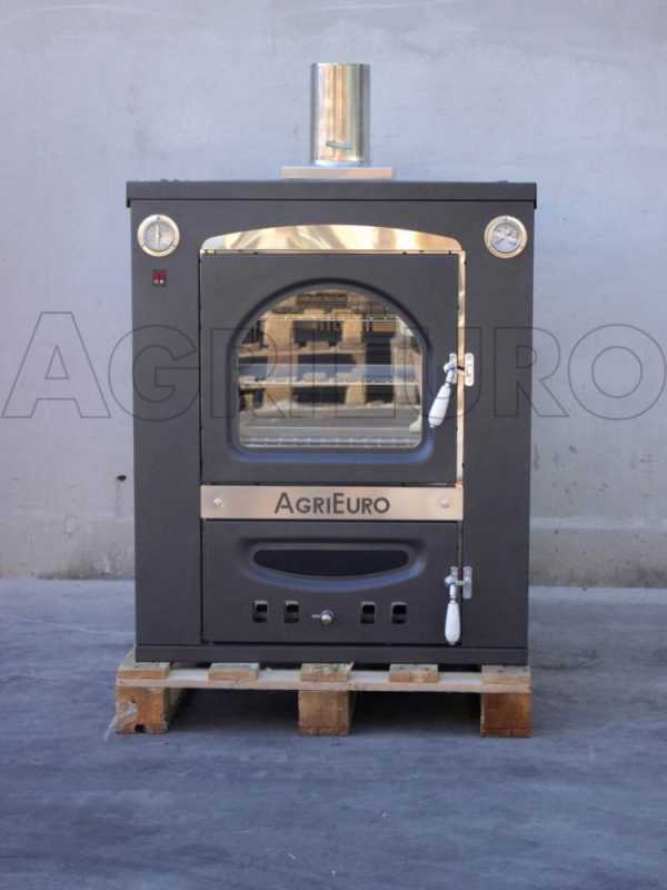 Horno de le&ntilde;a de empotrar Medius Plus 100 Inc en acero - Ventilado