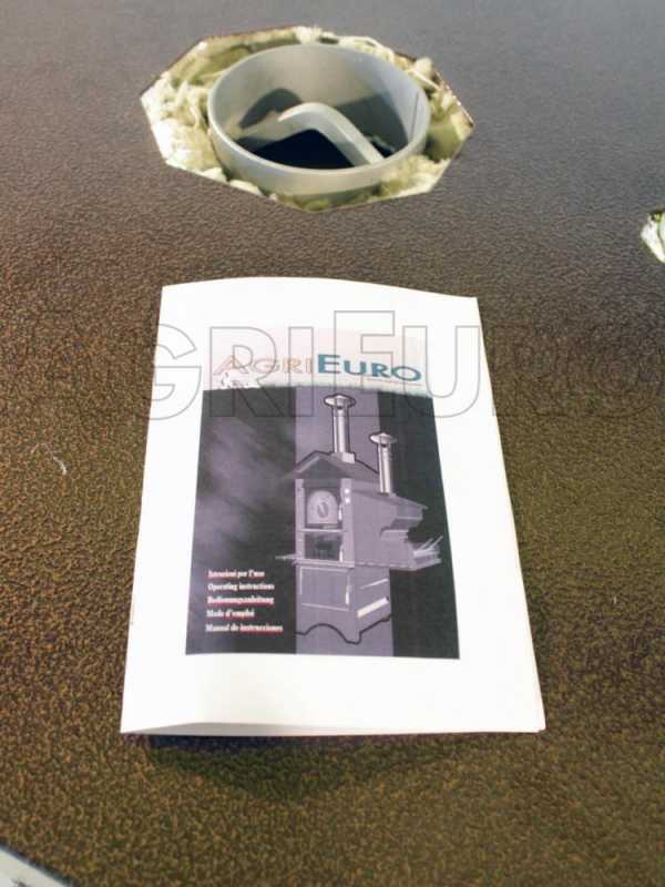Horno de le&ntilde;a de exterior en acero AgriEuro Maximus 100 Deluxe EXT Inox