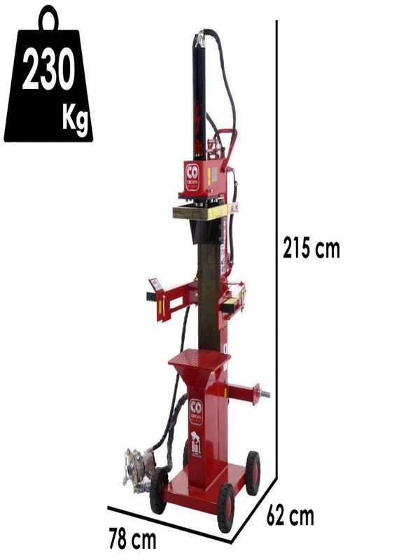 Ceccato BULL SPLT13R4 - Rajadora de le&ntilde;a para tractor - Vertical