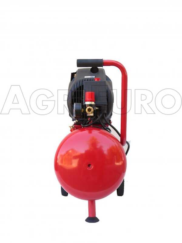 Fini Ciao 24 - Compresor de aire el&eacute;ctrico port&aacute;til monof&aacute;sico, sin aceite - Motor 1,5 HP - 24 L