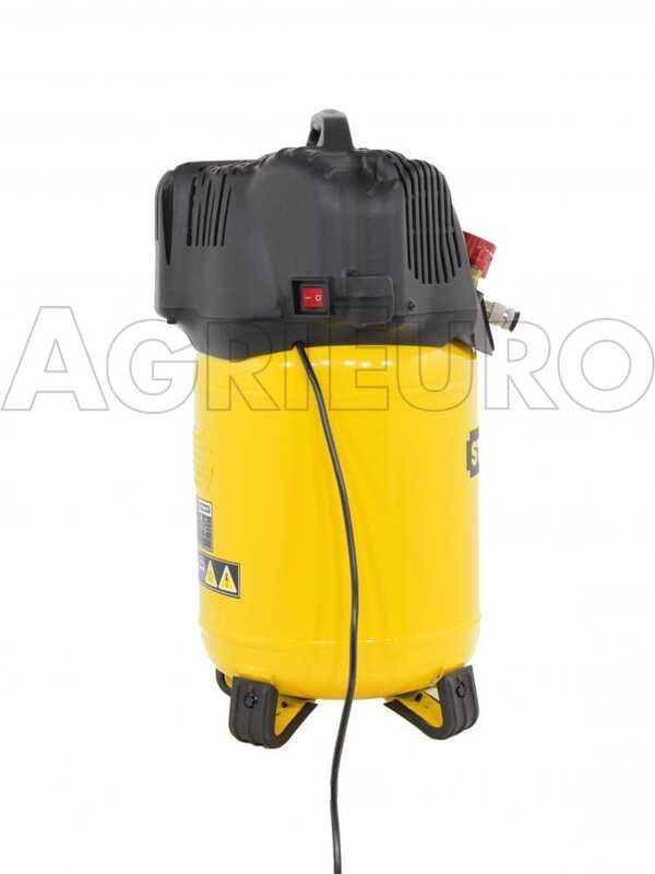 Stanley D200/10/24 - Compresor de aire el&eacute;ctrico port&aacute;til monof&aacute;sico, sin aceite - Motor 1.5 HP - 24 L