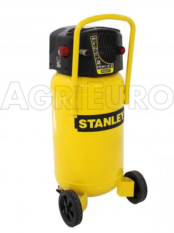 Stanley D230/10/50V - Compresor de aire el&eacute;ctrico vertical monof&aacute;sico, sin aceite - Motor 2 HP - 50 L