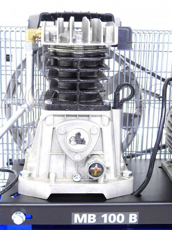 Michelin MB 100 B - Compresor de aire el&eacute;ctrico monof&aacute;sico de correa - Motor 2 HP - 100 L