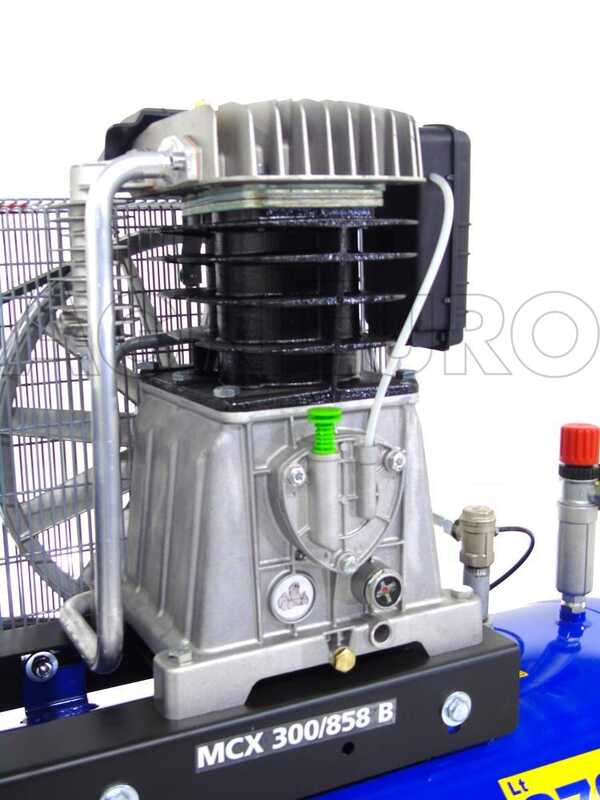 Michelin MCX 300 858 - Compresor de aire el&eacute;ctrico trif&aacute;sico de correa - Motor 7.5 HP - 270 L