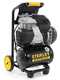 Stanley Sil Air 244/10 PCM - Compresor de aire el&eacute;ctrico vertical monof&aacute;sico silencioso, sin aceite - Motor 1.5 HP - 10 L