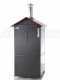 Horno de le&ntilde;a de exterior Medius 80 EXT  en acero - Ventilado -  con techo rojo