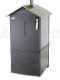 Horno de le&ntilde;a de exterior Medius 80 EXT en acero - Ventilado con techo en INOX