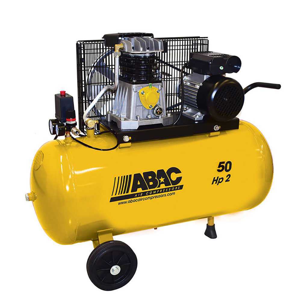 Comprar Compresor de aire 50 litros, transmisión por correas ABAC Online -  Bricovel