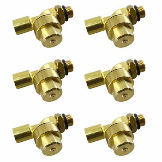 Kit 6 piezas - Portaboquillas con antigoteo - conexi&oacute;n 1/4&quot;M y 1/4&quot;H