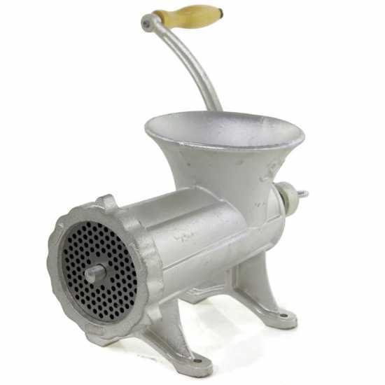Picadora de carne manual de manivela Reber 8684N n&deg; 32, de fundici&oacute;, para uso alimentario