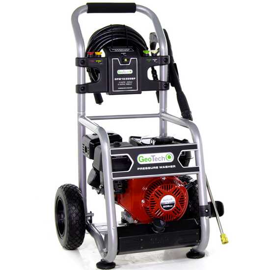 GeoTech GPW 10/220 BP - Hidrolimpiadora de gasolina semiprofesional - 233 bar - 568 L/h - Motor Ducar DH208