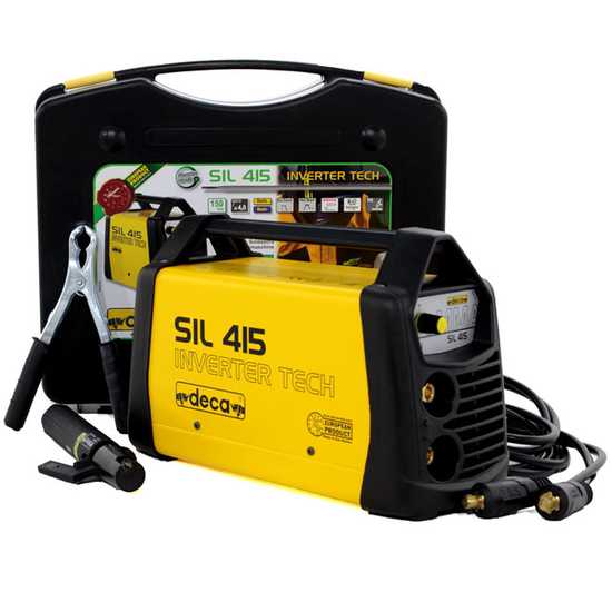 Soldadora inverter Deca SIL 415 - 150 Amperios m&aacute;x - Alimentaci&oacute;n 230 voltios - kit de uso