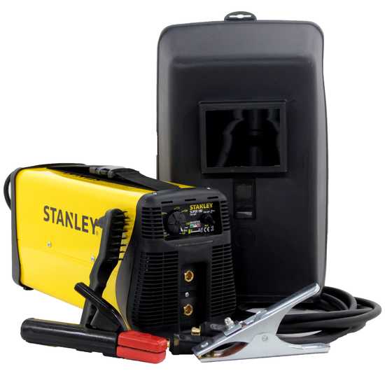 Soldadora inverter MMA Stanley SUPER180 TIG LIFT - 160A - 230V - 30%@160A, malet&iacute;n y kit