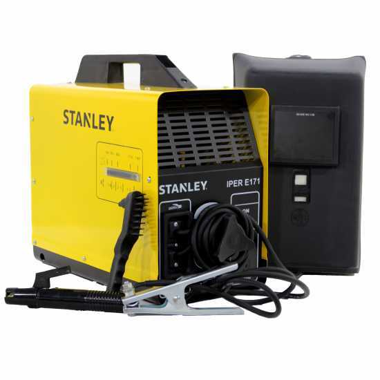 Soldadora transformers MMA Stanley IPER E171 - 140A - 230V - corriente alterna AC - kit
