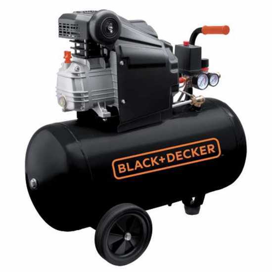 Black &amp; Decker BD 205 50 - Compresor de aire el&eacute;ctrico monof&aacute;sico - Motor 2 HP - 50 L