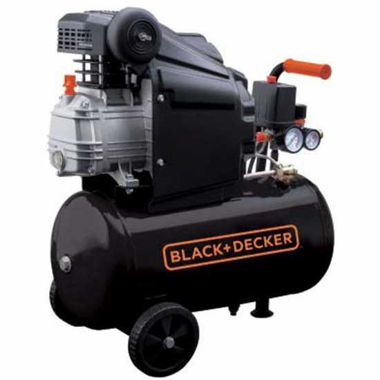 Black &amp; Decker BD 205 24 - Compresor de aire el&eacute;ctrico monof&aacute;sico - Motor 2 HP - 24 L