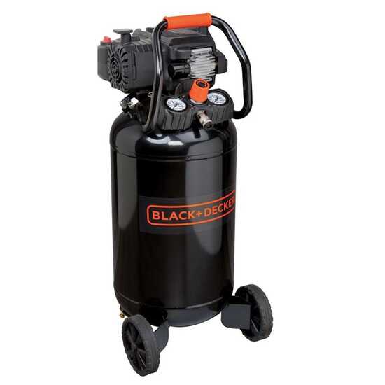 Black & Decker BD 227/50V NK - Compresor de aire eléctrico monofásico, sin aceite - Motor 2 HP - 50 L