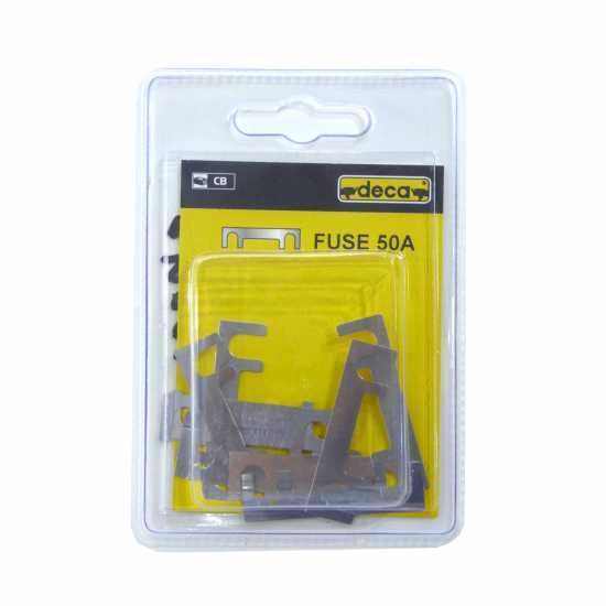 Fusible 50A Deca - fusibles cuchilla, paquete 10 pz