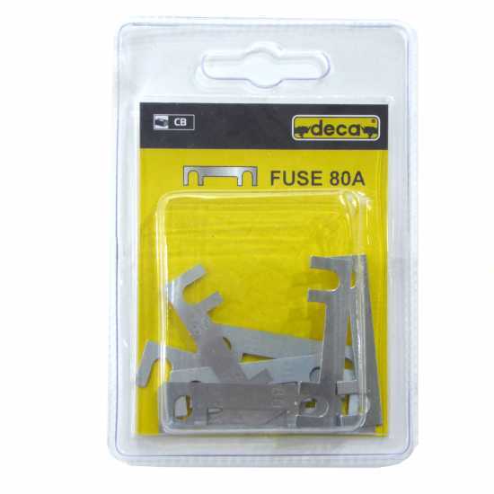 Fusible 80A Deca - fusibles cuchilla, paquete 10 pz