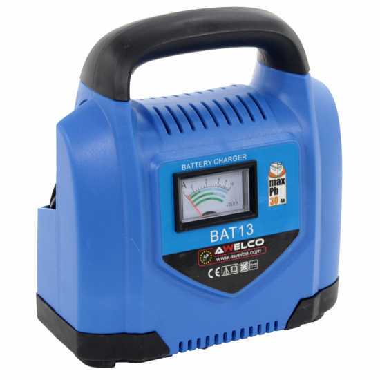 Cargador de bater&iacute;as port&aacute;til Awelco BAT 13 - alimentaci&oacute;n monof&aacute;sica - bater&iacute;as 12V, de 10/40Ah