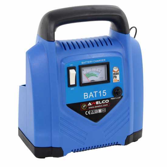 Cargador de bater&iacute;as port&aacute;til  Awelco BAT 15 - alimentaci&oacute;n monof&aacute;sica - bater&iacute;as 12/24V