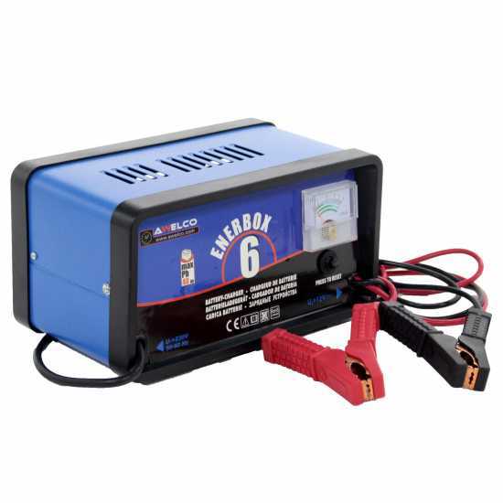 Cargador de bater&iacute;as coches Awelco ENERBOX 6 - alimentaci&oacute;n monof&aacute;sica - bater&iacute;as 12Voltios de 20 a 40 Ah