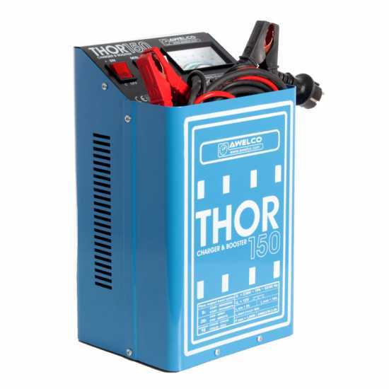 Cargador de bater&iacute;as port&aacute;til Awelco THOR 150 Booster con arrancador, monof&aacute;sico, bater&iacute;a 12V