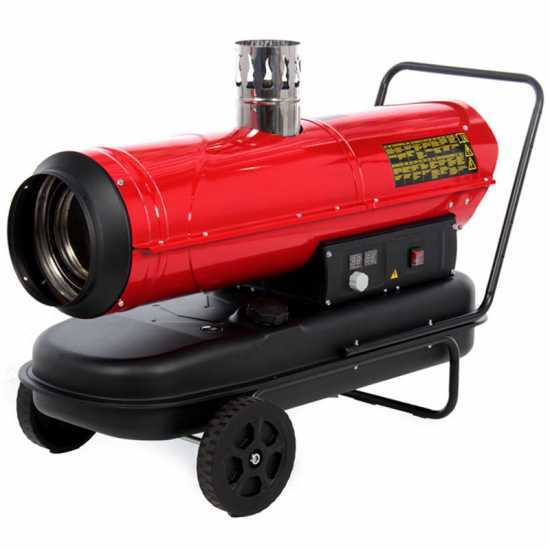 GeoTech IDH 3000 - Generador de aire caliente di&eacute;sel - de combusti&oacute;n indirecta - con ruedas