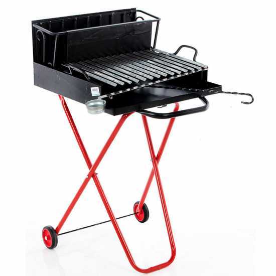 Premium Line Small - Barbacoa de le&ntilde;a y carb&oacute;n plegable