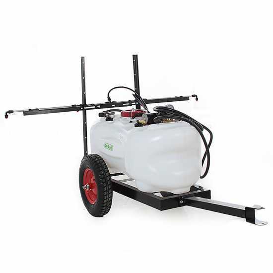 Dep&oacute;sito para tratamientos fitosanitarios de 100L con carro para tractor cortac&eacute;sped bomba 12 V