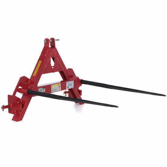 GeoTech - Horquillas para pacas - Enganche de 3 puntos para tractor