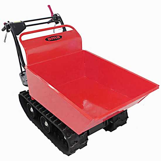 Carretilla de orugas motorizada AMA TAG300TD, caja dumper, capacidad 300 kg