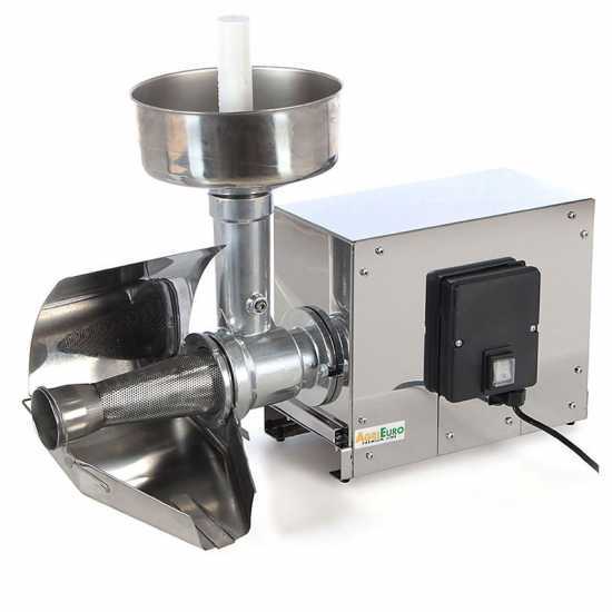 Trituradora de tomate el&eacute;ctrica AE-SM3 INOX con motor el&eacute;ctrico - 375W - 0.5 Hp
