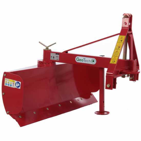 Cuchilla niveladora para tractor GeoTech DL160 giratoria de 360&deg; y brazo orientable
